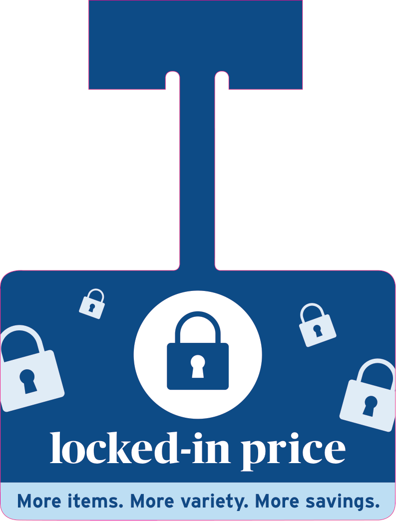 Wobbler locked-in price artwork